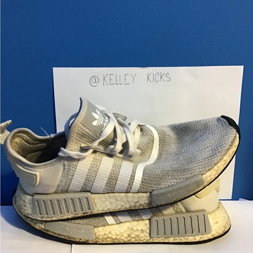 Adidas NMD gray used heavily size 10.5 mens